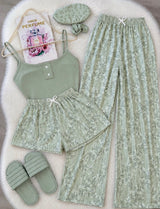 Floral Three-Piece Cami Pyjama Set — image 4