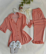 Printed Button-Front Pyjama Set — image 4