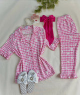 Printed Button-Front Pyjama Set — image 2
