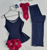 Lace-Trim Cami & Trousers Lounge Set — image 3