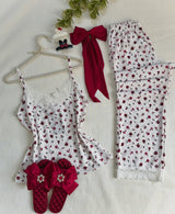 Lace Cami & Floral Trousers Pyjama Set — image 2