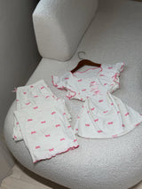 Bow-Detail Short-Sleeve Pyjama Set — image 3