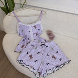 Lace-Trim Cami & Shorts Pyjama Set — image 1