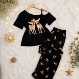 Deer Print Pyjama Set — image 1