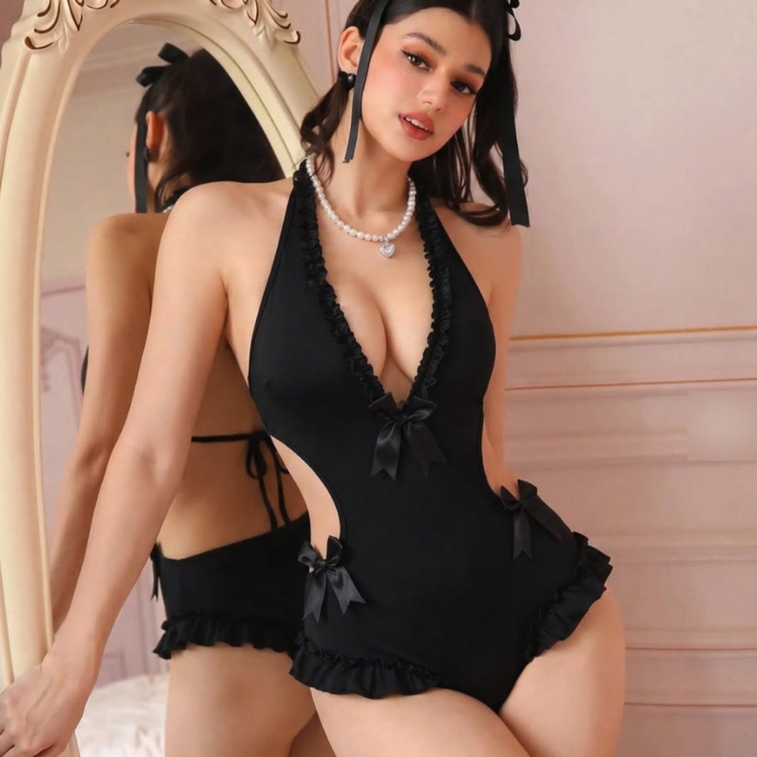 NO1258 women's lingerie babydoll wholesale - image 1